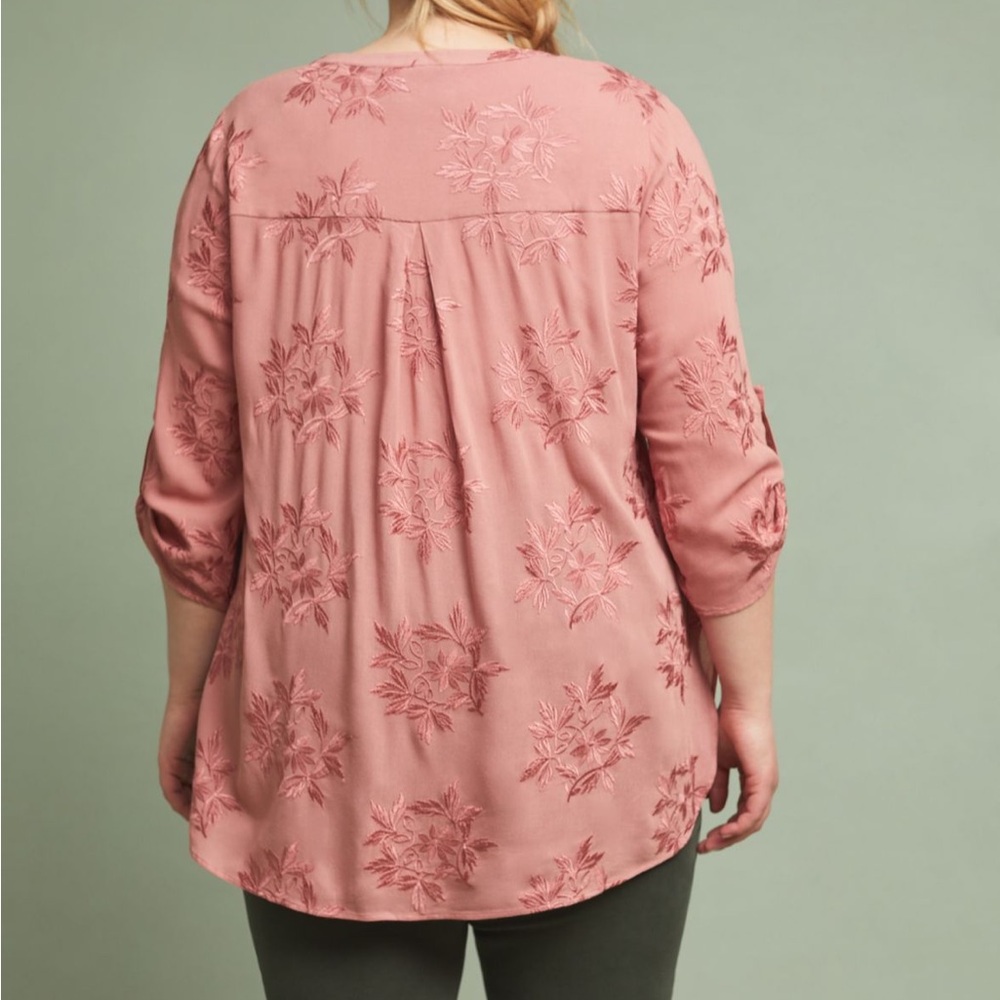Anthropologie Kew Embroidered Tunic - Picture 2 of 3